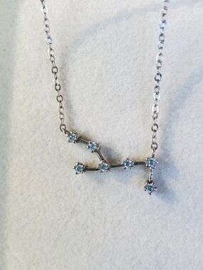 Sterling Silver Taurus Constellation Necklace
